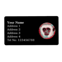 Staring Monkey Shipping labels (L)