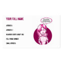 Staring Problem Profile Card Template business cards