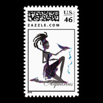 Starlight Aquarius Postage Stamps stamps