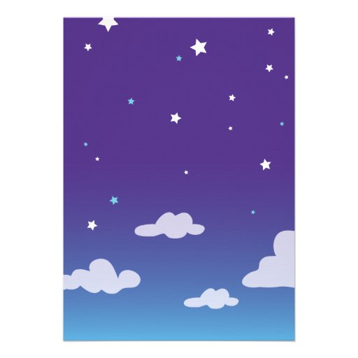 Starlight Birthday Sleepover Party Invitation