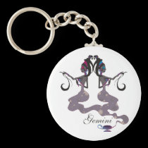 Starlight Gemini Keychain