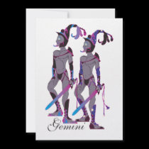 Starlight Gemini (Male) Invitations invitations