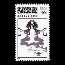 Starlight Gemini Postage Stamps stamps