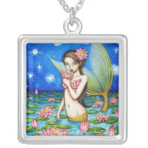 Starlight Lily Mermaid necklaces