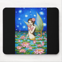 Starlight Lily Mermaid Mousepad