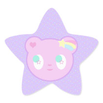 starry bear sticker stickers