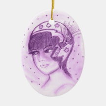 Starry Flapper in Purple Ornament