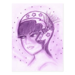 Starry Flapper in Purple Postcards