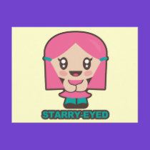 Starry Girl postcards