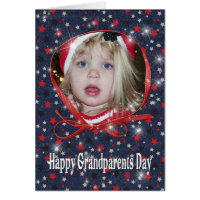 Starry Grandparents Day photo card