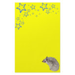Starry Hedgehog Stationary Stationery Design
