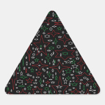 Starry Holiday Night Stickers