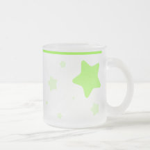 Starry Mug with Collar - Bright Green