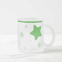 Starry Mug with Collar - Green