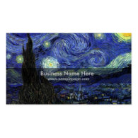 starry night,1889,Vincent van Gogh Business Cards