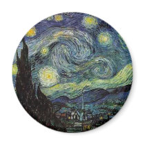 starry night,1889,Vincent van Gogh Fridge Magnets