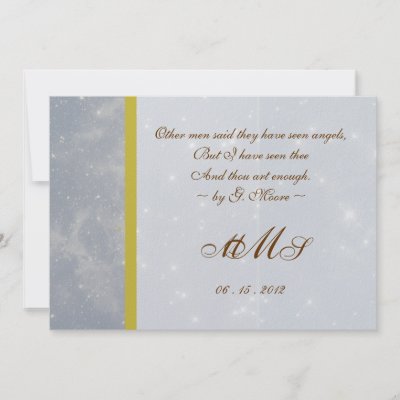Starry Night 2 Wedding Invitation by CoutureDesigns