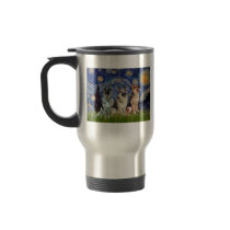 Starry Night - 3 German Shepherds Mug