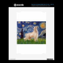 Starry Night - Afghan Hound (cream stand) skins