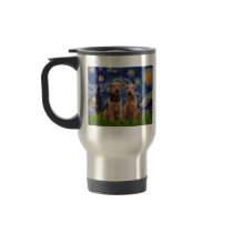 Starry Night - Airedale Terriers (two) Mug