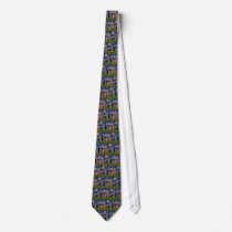 Starry Night - Airedale Terriers (two) Neckwear