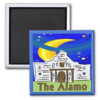 Starry Night Alamo magnet