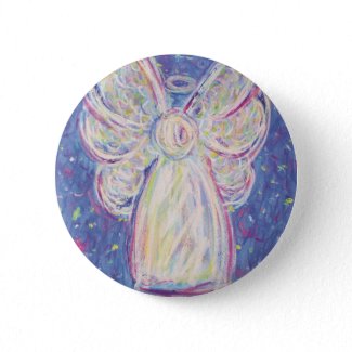 Starry Night Angel button pendant pins