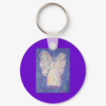 Starry Night Angel Keychain