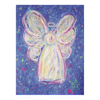 Starry Night Angel Poster Art Print