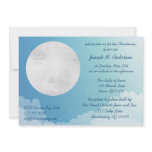 Starry Night Baby Christening Invitation
