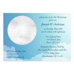 Starry Night Baby Christening Invitation