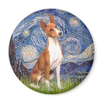 Starry Night - Basenji Refrigerator Magnets