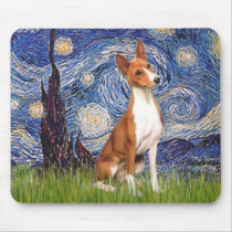 Starry Night - Basenji Mousepads