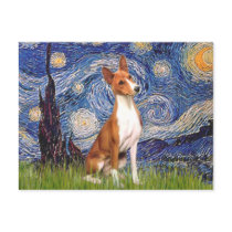 Starry Night - Basenji Postcards
