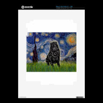 Starry Night - Black Chinese Shar Pei skins