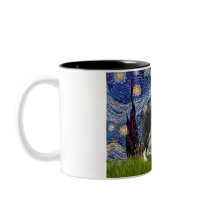 Starry Night - Border Collie (Z) Coffee Mugs