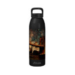 Starry Night Brooklyn Bridge Reusable Water Bottle