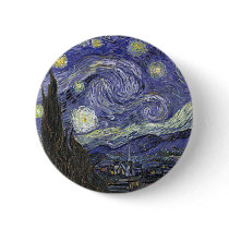 Starry Night Pinback Button