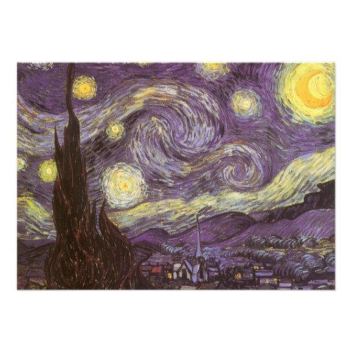 Starry Night by Vincent van Gogh Announcement
