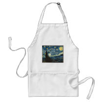 Starry Night by Vincent Van Gogh aprons by rahulbiswas Starry Night by Vincent Van Gogh aprons