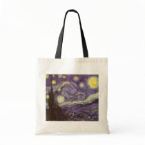 Starry Night by Vincent van Gogh Canvas Bag