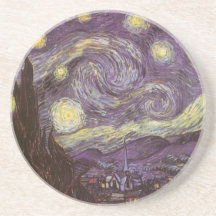 Starry Night by Vincent van Gogh Beverage Coasters