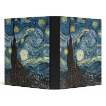 Starry Night by Vincent van Gogh binders