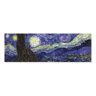 Starry Night by Vincent van Gogh. Business Card Templates