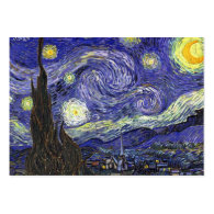 Starry Night by Vincent van Gogh. Business Card Template