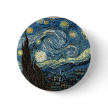 Starry Night by Vincent Van Gogh Pinback Buttons