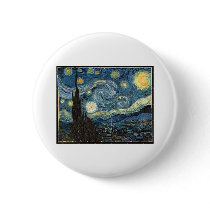 Starry Night by Vincent Van Gogh buttons by rahulbiswas Starry Night by Vincent Van Gogh buttons