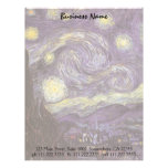 Starry Night by Vincent van Gogh Custom Letterhead