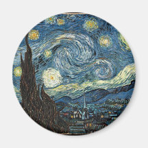 Starry Night by Vincent Van Gogh Fridge Magnets