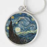 Starry Night by Vincent van Gogh Key Chain